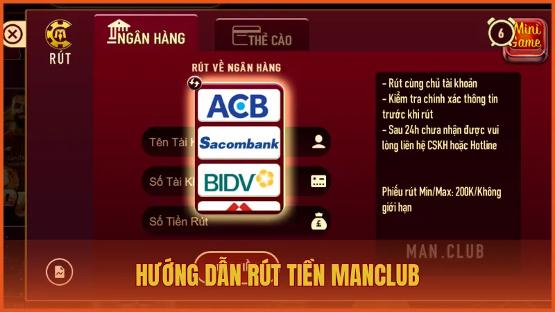 Trang chủ 18 ManClub cung cấp hệ thống rút thưởng siêu nhanh chưa đầy 5 phút